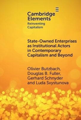 State-Owned Enterprises as Institutional Actors in Contemporary Capitalism and Beyond - Olivier Butzbach, Douglas B. Fuller, Gerhard Schnyder, Luda Svystunova