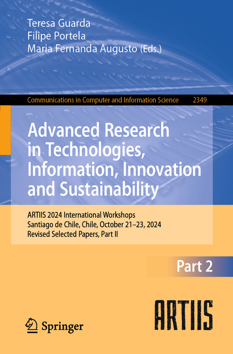 Advanced Research in Technologies, Information, Innovation and Sustainability - 