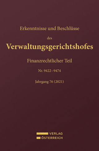 Erkenntnisse und Beschlüsse des Verwaltungsgerichtshofes
