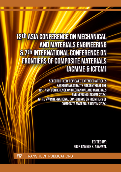 12th Asia Conference on Mechanical and Materials Engineering & 7th International Conference on Frontiers of Composite Materials (ACMME & ICFCM) - 
