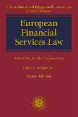 European Financial Services Law - Lehmann, Matthias; Kumpan, Christoph