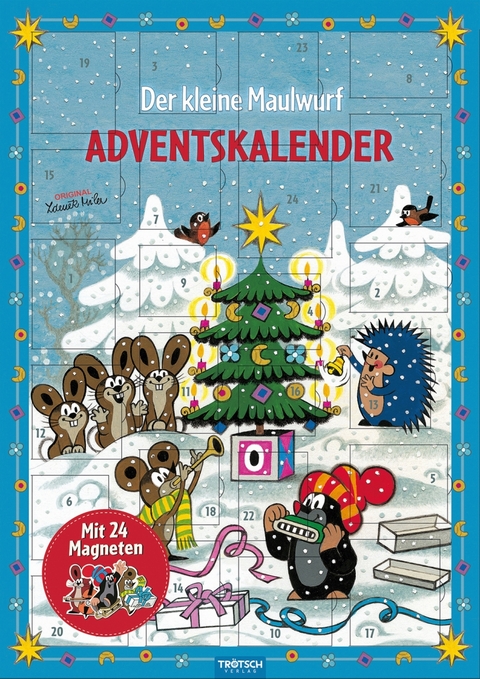 Magnet-Adventskalender "Der kleine Maulwurf"