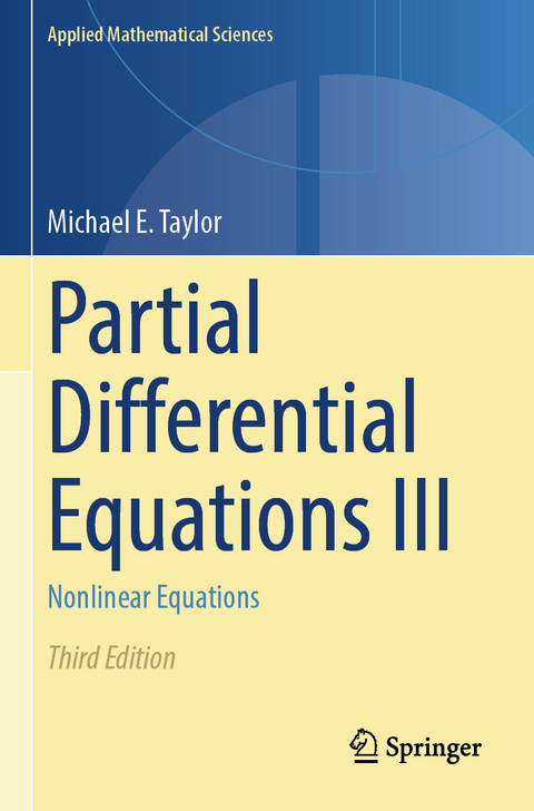 Partial Differential Equations III - Michael E. Taylor