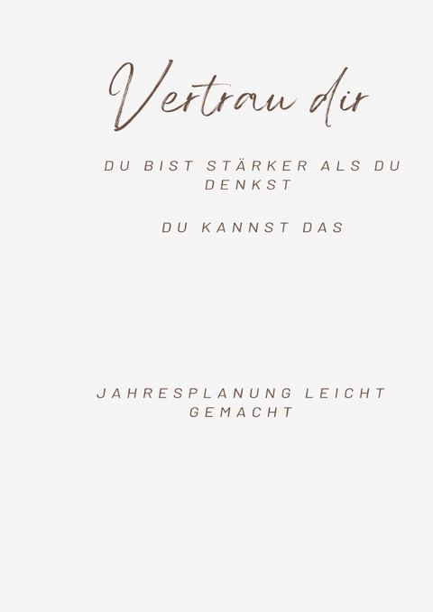 Jahresplanung leicht gemacht - Agnes Nobis