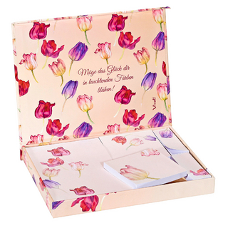 Notizzettelbox »Blühendes Glück«