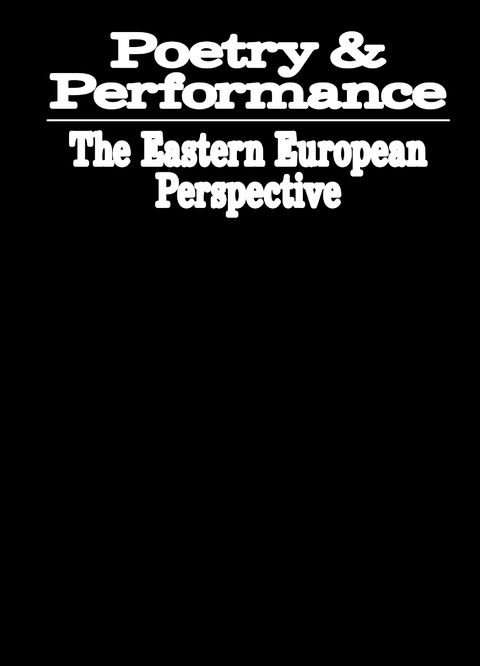 Poetry & Performance - 