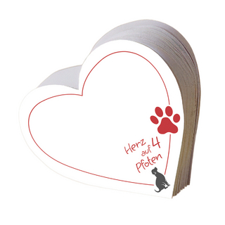 Notizzettelblock »Ein Herz auf vier Pfoten«