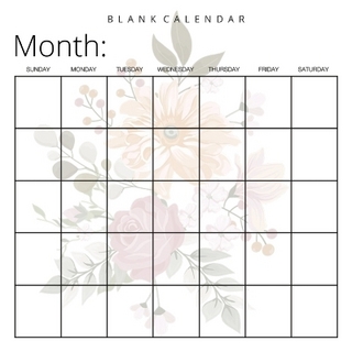 Blank Calendar