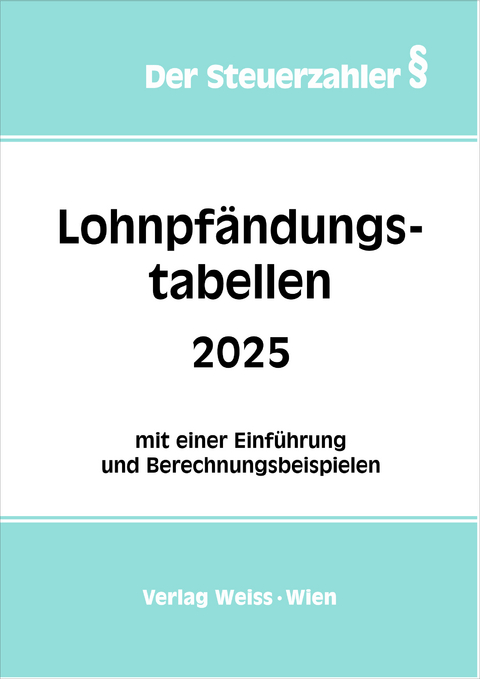Lohnpf&auml;ndungstabellen 2025