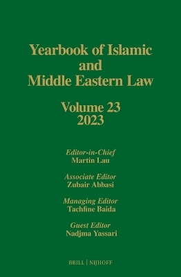 Yearbook of Islamic and Middle Eastern Law, Volume 22 (2021-2022)