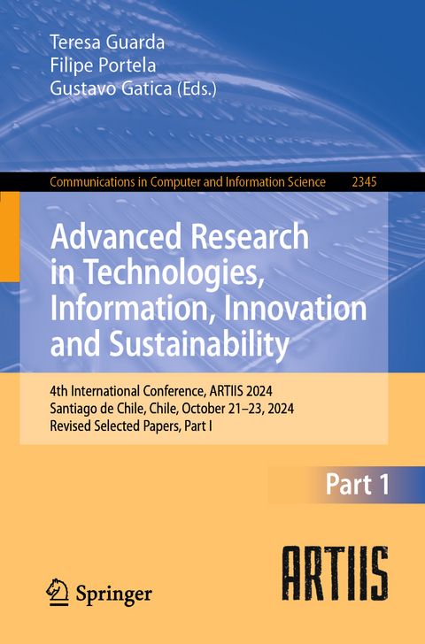 Advanced Research in Technologies, Information, Innovation and Sustainability - 