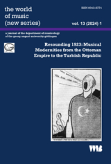 the world of music (new series) vol. 13 (2024) 1 - 