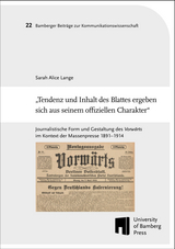 &bdquo;Tendenz und Inhalt des Blattes ergeben sich aus seinem offiziellen Charakter&ldquo; - Sarah Alice Lange