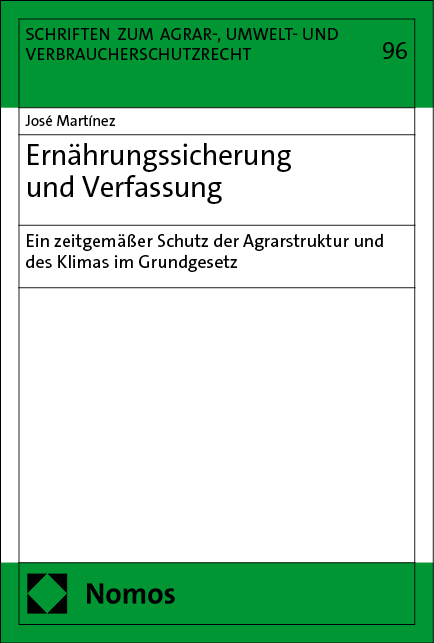 Ern&auml;hrungssicherung und Verfassung - Jos&eacute; Mart&iacute;nez