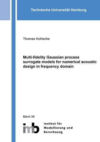 Multi-fidelity Gaussian process surrogate models for numerical acoustic design in frequency domain
