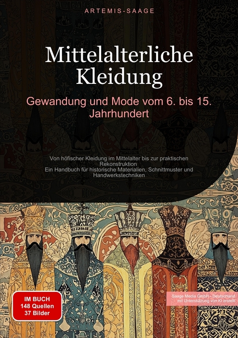 Mittelalterliche Kleidung: Gewandung und Mode vom 6. bis 15. Jahrhundert - Artemis Saage - Deutschland