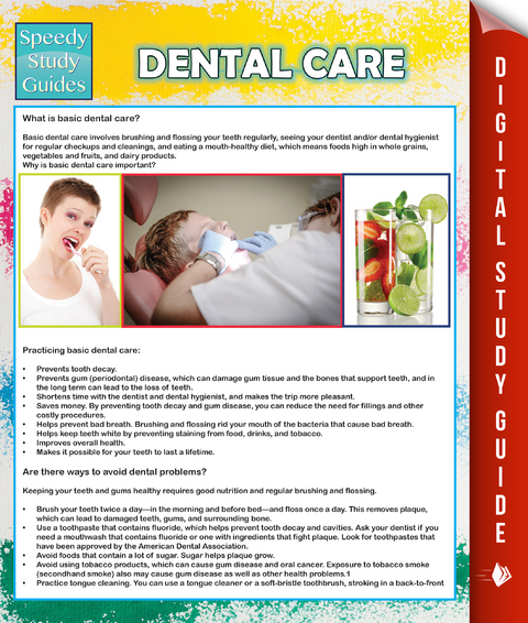 Dental Care (Speedy Study Guide) - Speedy Publishing