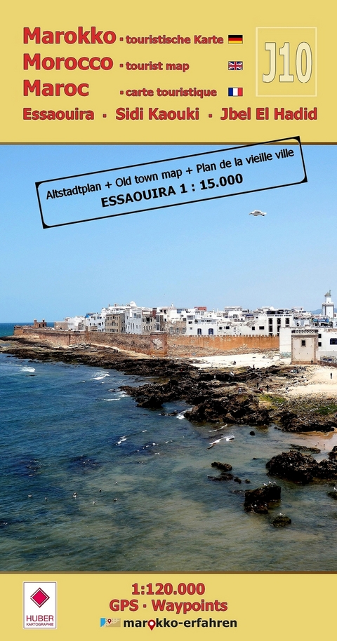 J10: Essaouira - Sidi Kaouki - Jbel El Hadid + Altstadtplan Essaouira - A. + B. Conrad