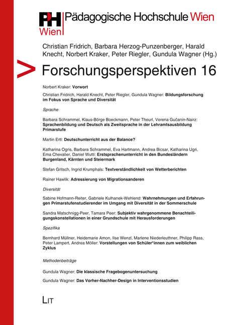 Forschungsperspektiven 16