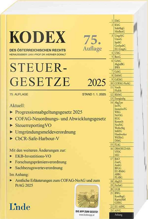 KODEX Steuergesetze 2025 - Andrei Bodis