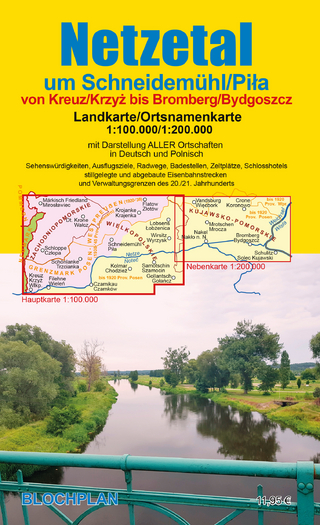 Landkarte Netzetal um Schneidemühl/Piła