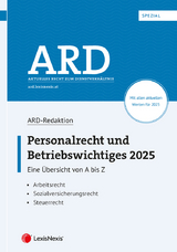 Personalrecht und Betriebswichtiges 2025 - Bleyer, Birgit; Lindmayr, Manfred; Sabara, Bettina
