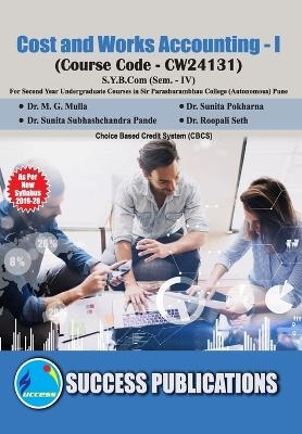 Cost and Works Accounting - Dr Dr Sunita Pokharna M G Mulla