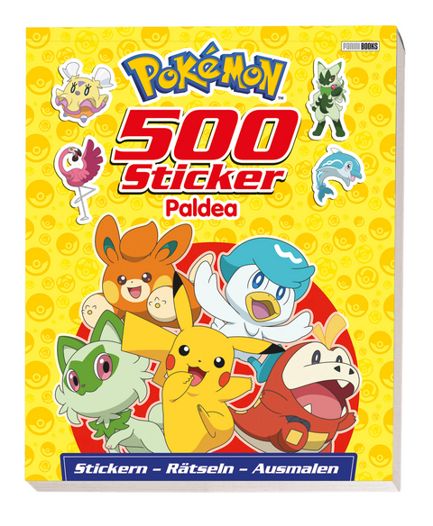 Pok&eacute;mon: 500 Sticker Paldea - Stickern - R&auml;tseln - Ausmalen -  Panini,  Pok&eacute;mon