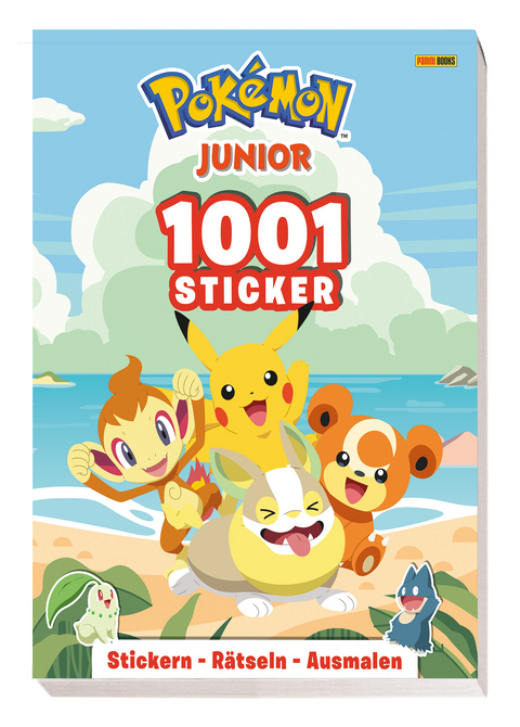 Pok&eacute;mon Junior: 1001 Sticker - Stickern - R&auml;tseln - Ausmalen -  Panini,  Pok&eacute;mon