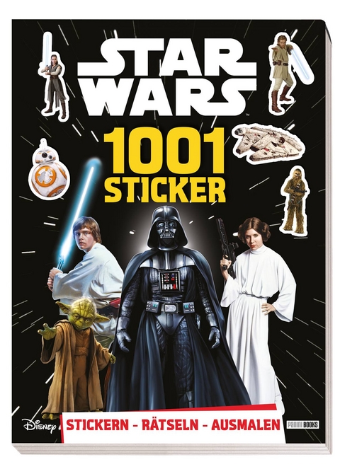 Star Wars: 1001 Sticker - Stickern - R&auml;tseln - Ausmalen -  Panini