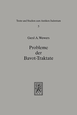 Probleme der Bavot-Traktate - Gerd A Wewers