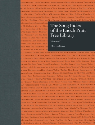 The Song Index of the Enoch Pratt Free Library