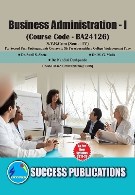 Business Administration - Dr Dr M G Mulla Sunil S Shete