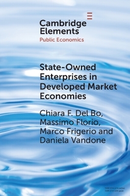 State-Owned Enterprises in Developed Market Economies - Chiara F. Del Bo, Massimo Florio, Marco Frigerio, Daniela Vandone