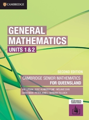 General Mathematics Units 1&2 for Queensland Digital Code - Kay Lipson, Rose Humberstone, Melanie Chin, David Main, Peter Jones