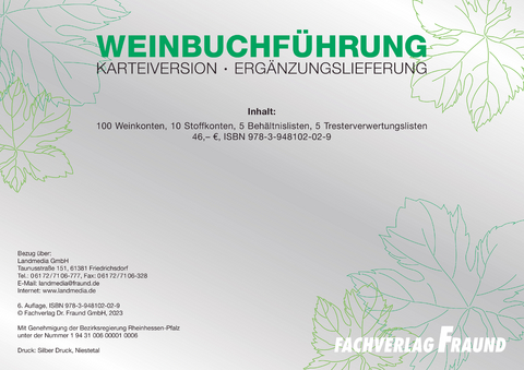 Weinbuchf&uuml;hrung