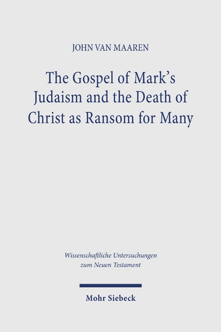 The Gospel of Mark's Judaism and the Death of Christ as Ransom for Many