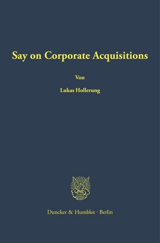 Say on Corporate Acquisitions
