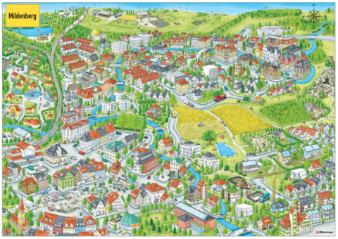 Poster &ndash; Eine Ansicht von Mildenberg
