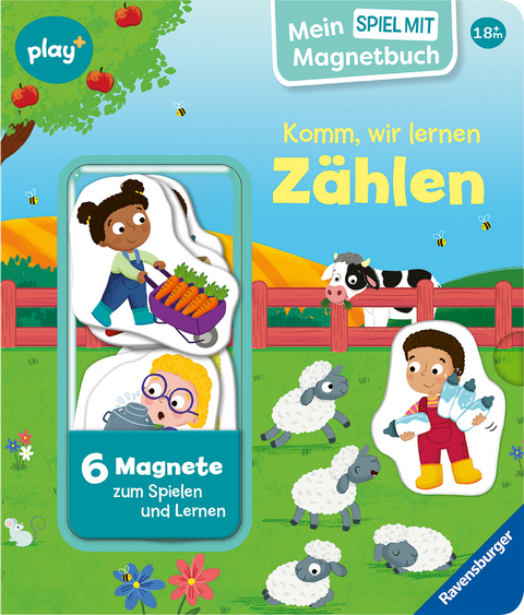 Play+ Mein Spiel mit-Magnetbuch Komm, wir lernen Z&auml;hlen - ab 18 Monate - Kathrin Lena Orso