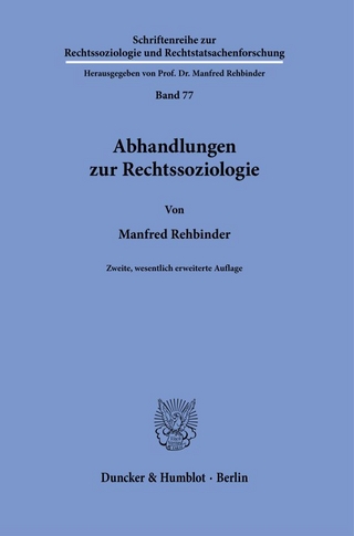 Abhandlungen zur Rechtssoziologie