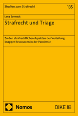 Strafrecht und Triage - Lena Sonneck