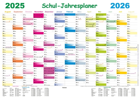 Schul-Jahresplaner 2025/2026 -  E&  Z Verlag GmbH