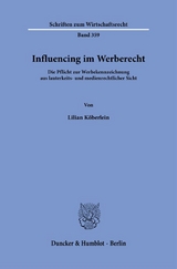 Influencing im Werberecht - Lilian K&ouml;berlein
