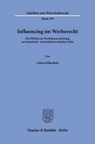 Influencing im Werberecht