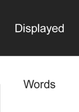 Displayed Words