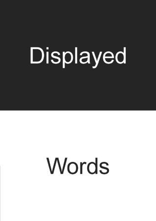 Displayed Words