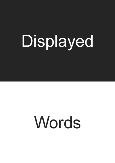Displayed Words