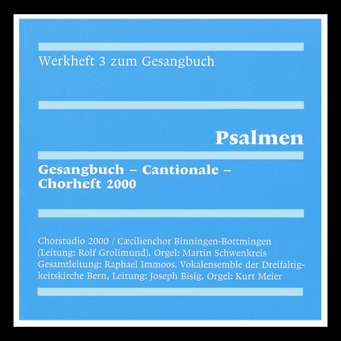 Werkheft zum Gesangbuch 3: Psalmen