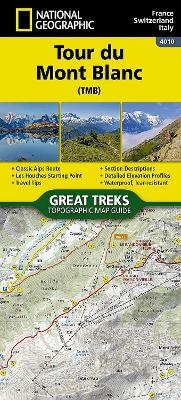 Tour du Mont Blanc Map Guide -  National Geographic Maps